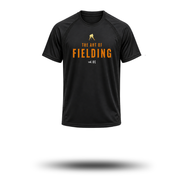 vol. 01 Gold Raglan Sleeve Mesh T-Shirt