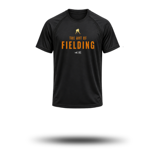 vol. 01 Gold Raglan Sleeve Mesh T-Shirt